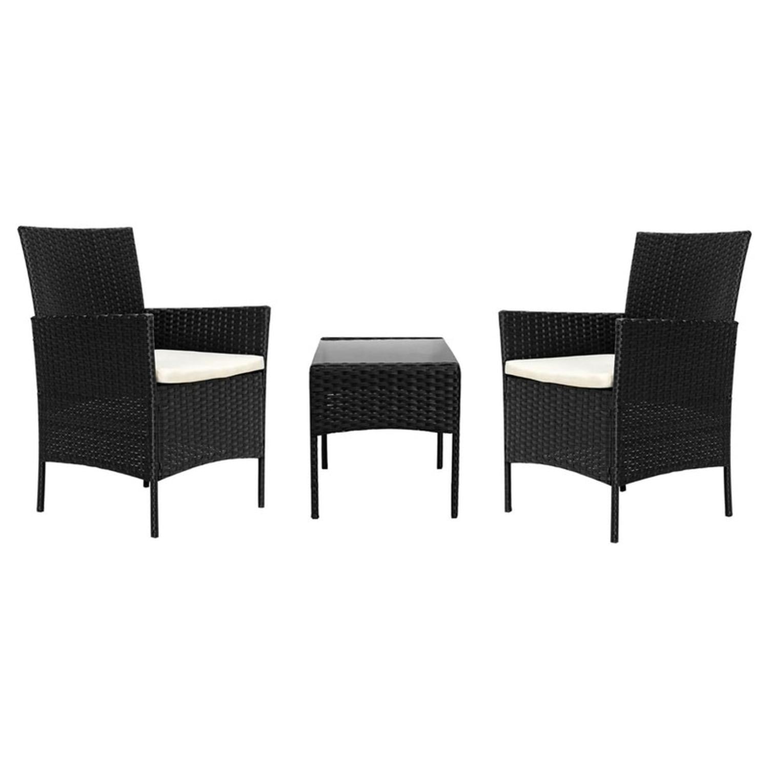 Auckland Outdoor - Juego De Terraza Living Ratán Sintético Sally 3 Piezas