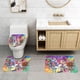 thumbnail image 2 of Juego de Alfombras de Baño Rainbow Rangers Terciopelo Coral 3 Piezas, 2 of 6