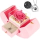 thumbnail image 1 of Collar Lebana de rosas auténticas de color rosa preservado con la inscripción «I Love You», 1 of 7