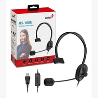 Audifonos Con Microfono Genius Hs-100U Call Center Single Ear Usb Headset
