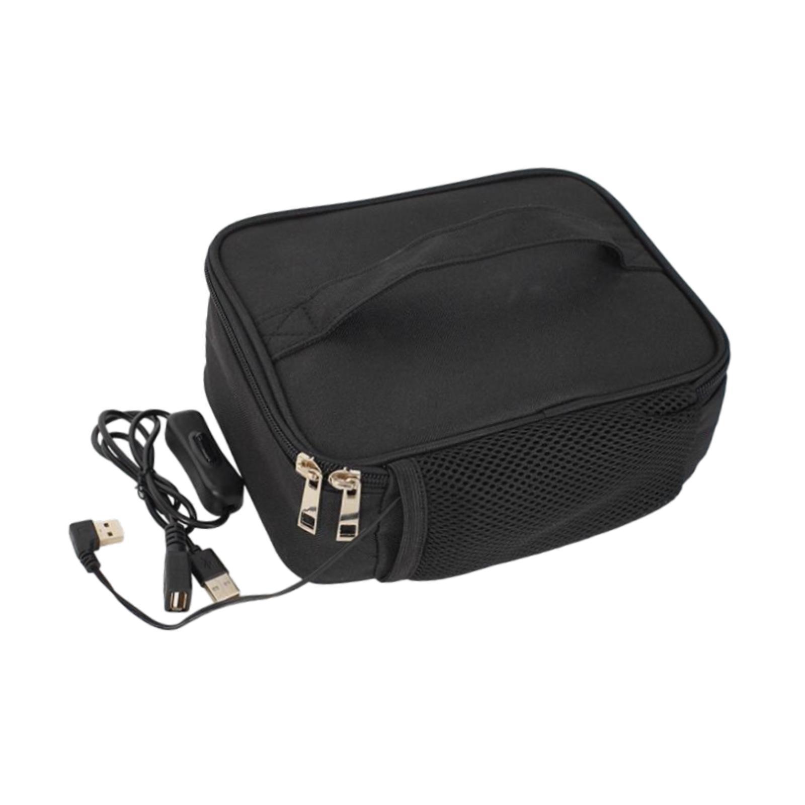 Magideal - Fiambrera Con Calefacción Por Usb, Bolsa Bento, Bolsa Térmica Portátil, Práctico Calentador De Alimentos, Bolsa Calentadora De Almuerzo Para El Hogar,