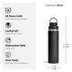 thumbnail image 3 of Botella de agua Hydro Flask 710 ml aislada a prueba de fugas negra, 3 of 8