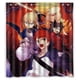 thumbnail image 1 of Cortina de ducha con diseño de dibujos animados de anime, juego de cortina de baño con ganchos, tamaño 66 x 72 pulgadas, 1 of 3