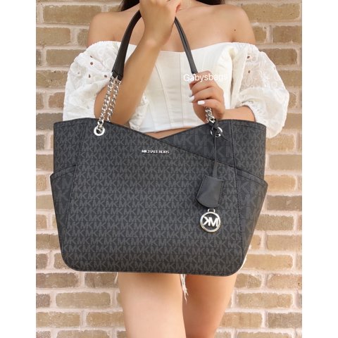 Cartera Michael Kors Negro L Mk Signature