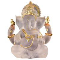Magideal - Estatuas Del -Estatua Hindú Escultura De Resina Figura De Buda Indio Adornos De Decoración De Regalo Hechos A Mano Para El Hogar, Jardín, , Blanco