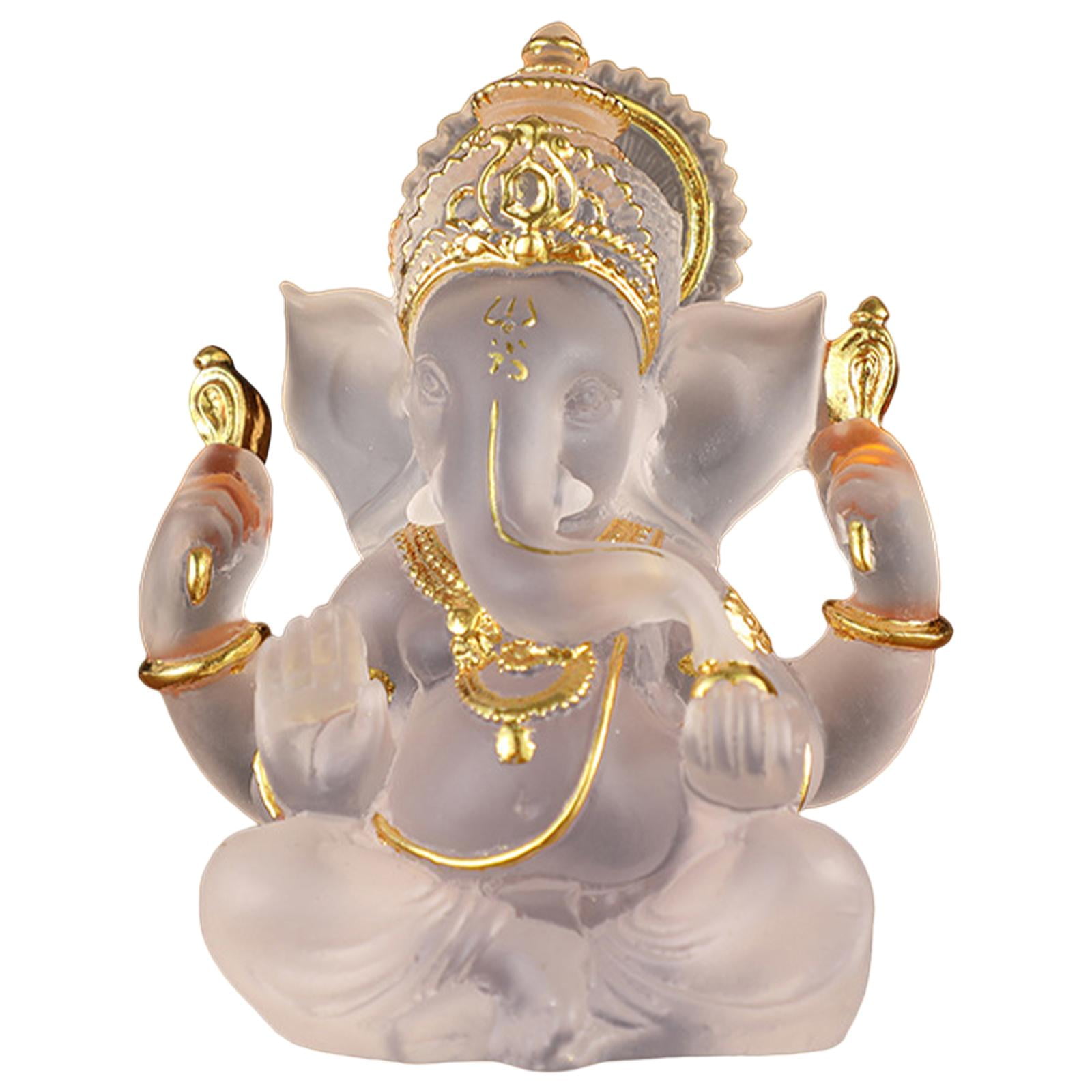 Magideal - Estatuas Del -estatua Hindú Escultura De Resina Figura De Buda Indio Adornos De Decoración De Regalo Hechos A Mano Para El Hogar, Jardín, , Blanco