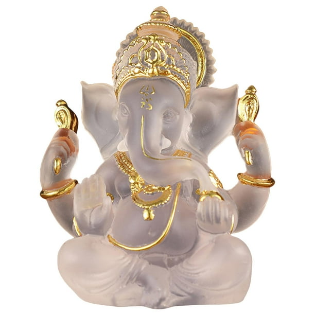 Estatuas Del -estatua Hindú Escultura de Resina Figura de Buda Indio Adornos de Decoración de Regalo Hechos a Mano para El Hogar, Jardín, , Blanco