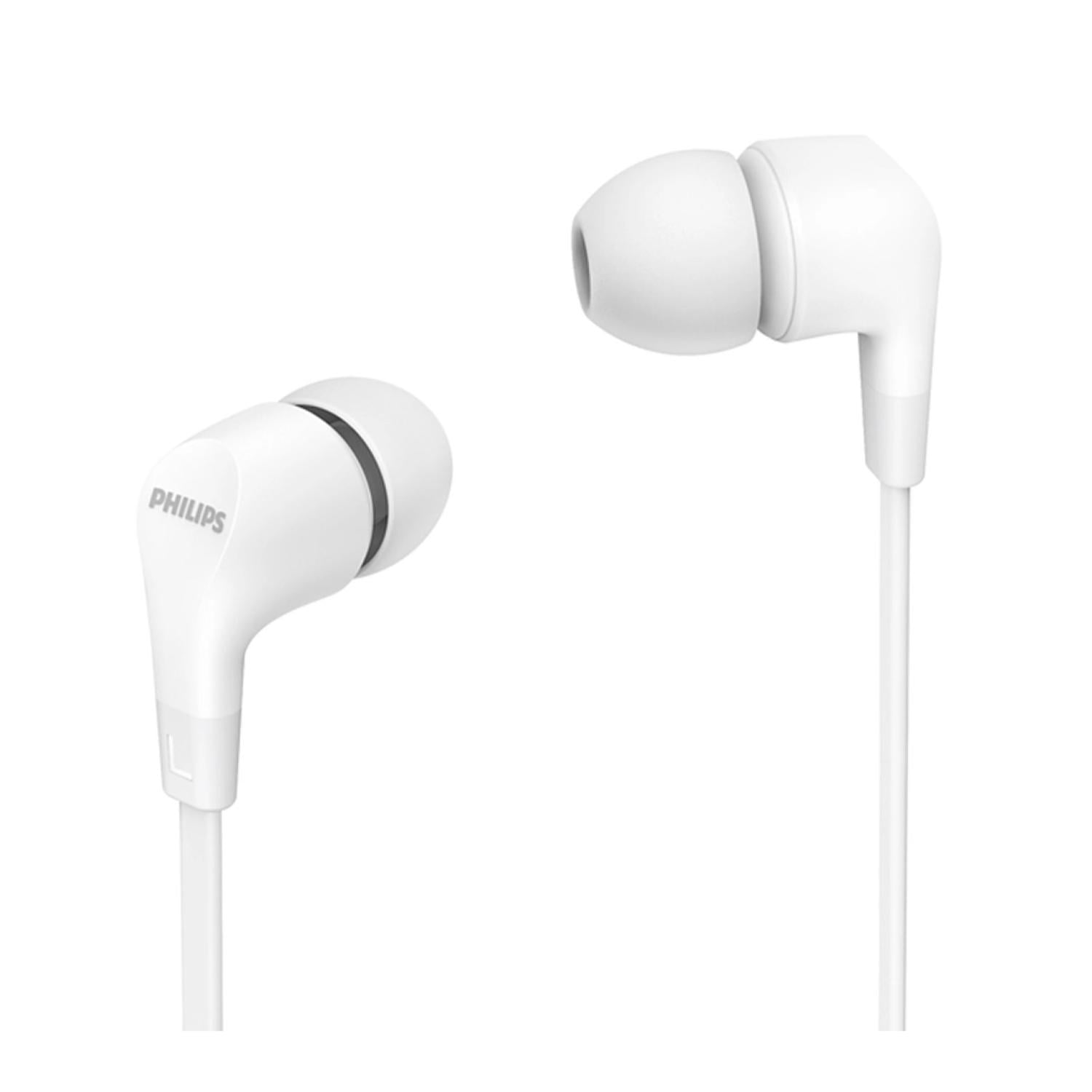 Philips - Audifono Manos Libres Jack 3.5 Blanco Inear Tae1105