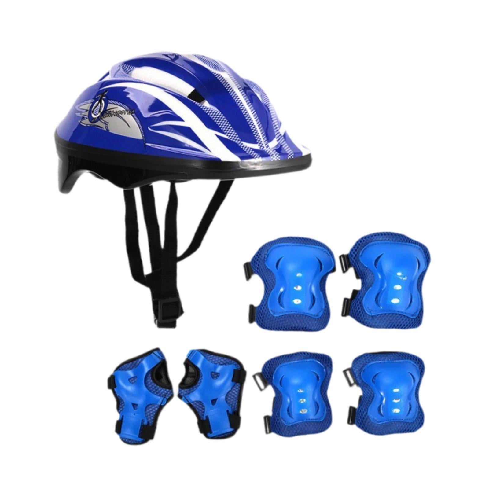Magideal - Casco De Bicicleta Para Niños, Equipo De Bicicleta De Equilibrio, Protector Resistente Al Desgaste De Alto Rendimiento, Casco De Patinaje Sobre Ruedas Azul Oscuro