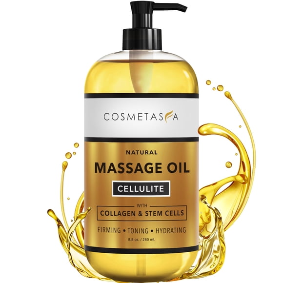 Aceite de masaje para celulitis Cosmetasa 260 ml con colágeno y células madre
