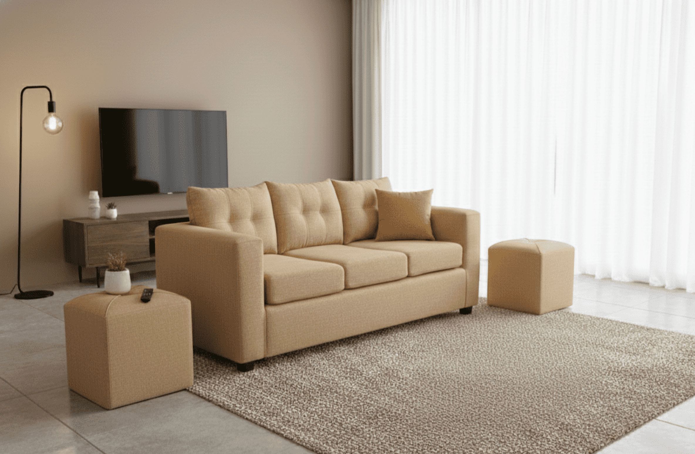Fancy Hogar - Sofa Venecia 3 Cuerpos