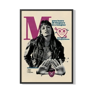 Creango - Cuadro Poster Enmarcado Sex Education Maeve Decorativo