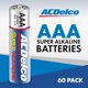 thumbnail image 2 of Batería ACDelco AAA de 1,5 V superalcalina, paquete de 60, 2 of 6