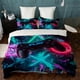 thumbnail image 1 of Game Fans Animal Print Lion Horse Cat Quilt Duvet Cover Set Bed Linen3-Piece Bedding Set, 1 of 5