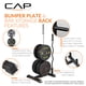 thumbnail image 3 of Set de discos de peso CAP Barbell de 160 lb con rack de almacenamiento, 3 of 8
