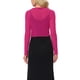 thumbnail image 3 of INSPIRE CHIC Bolero Corto Texturizado Transparente para Mujer, Liviano, de Manga Larga, Abierto al Frente, Cárdigan Rosa Fucsia Talla S, 3 of 6