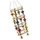 thumbnail image 2 of Pájaro Parrot Soporte De Madera Perches Colgando Swing Escalera Escalada Juguete Al Azar, 2 of 5