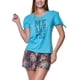 thumbnail image 2 of Pijama Corto Mujer Turquesa L, 2 of 3