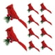 thumbnail image 4 of 10 Pájaros Artificiales Navide?os Rojos Con Clip Para Patio Exterior, 4 of 5