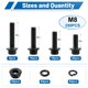 thumbnail image 4 of Tornillos DFDU M8 con Brida Hexagonal – Kit 250 piezas (16/20/25/30 mm), 4 of 7