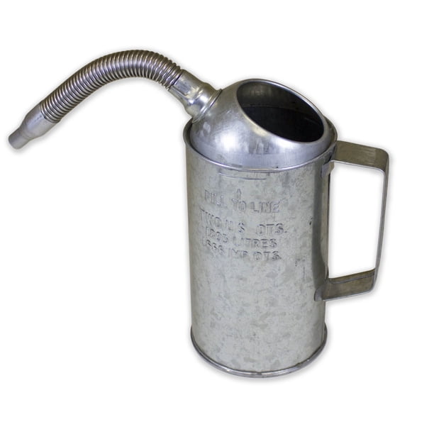 Lata Measure Can WirthCo Funnel King de acero galvanizado de 2 litros con caño flexible