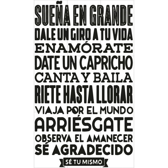 Frase Deco Sueña En Grande Dale Un Giro A Tu Vida FR-11065