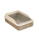 thumbnail image 5 of Caja De Arena Para Gatos, Bandeja De Arena Para Mascotas Con Parte Superior Abierta Para Gatos De Interior, Animales Peque?os, Viaje, Gris M, 5 of 5
