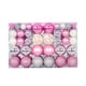 thumbnail image 1 of 100x adornos de bolas de Navidad decoraciones colgantes para de Navidad bolas de Navidad para boda fiesta de graduación aniversario de año Nuevo Rosa Blanco Plata, 1 of 5