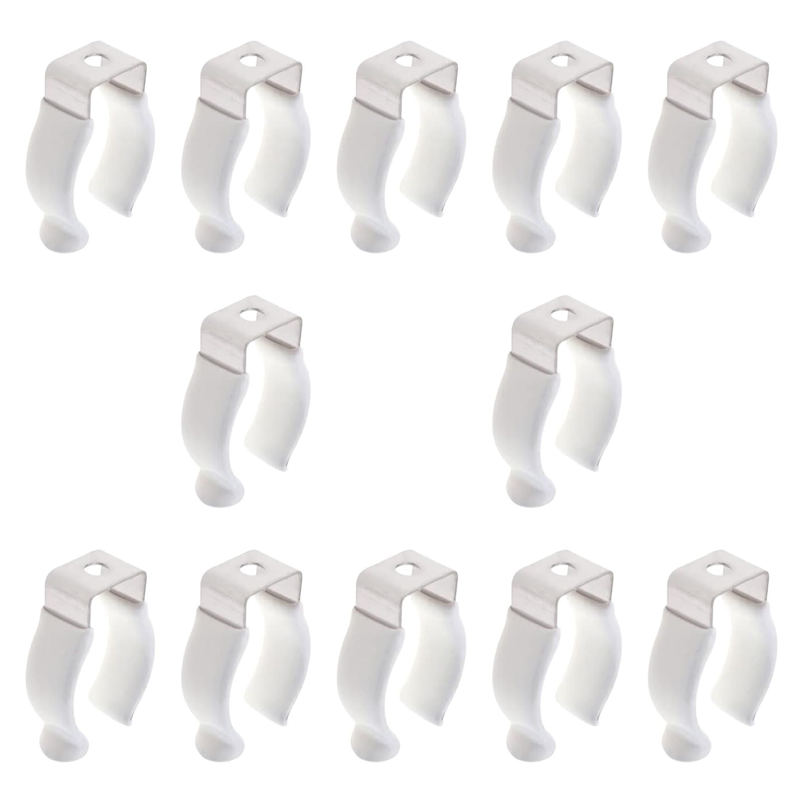 Ioensy - 12 Abrazaderas De Sujeción Para Tubos T8 Que Evitan Que Se Comben Los Tubos De Luz Led De Acero Y Pvc