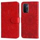 thumbnail image 1 of Funda tipo cartera FOXDOCK para OPPO A54 5G , diseño girasol en relieve, cuero PU, cierre magnético, soporte y tarjetero, 1 of 5