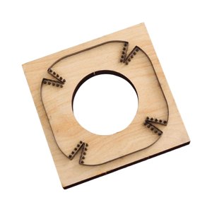 Magideal - Molde De Corte De Cuero, Artesanía En Cuero, Trabajo Hecho A Mano, Plantilla De Bricolaje, Molde De Corte De Cuero Y Madera, Plantilla De Perforación