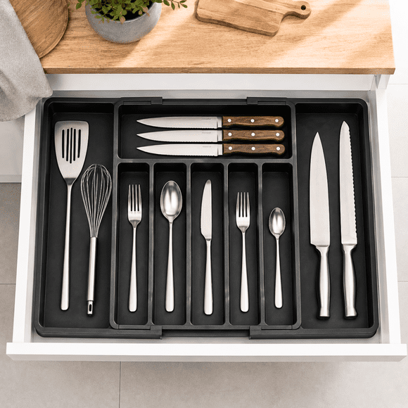 Organizador De Cubiertos Expandible Para Cajón Cocina 8