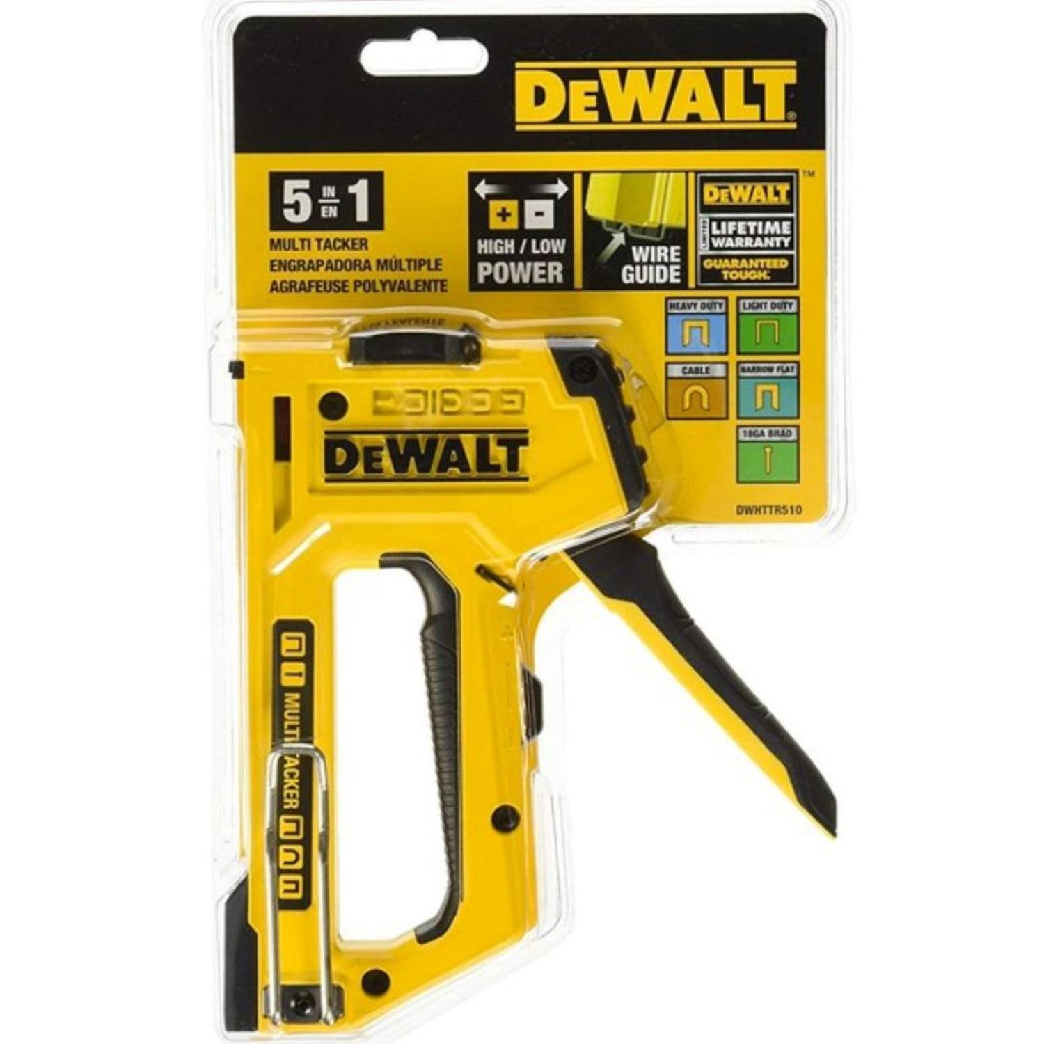 Grapadora Clavadora Multi Track 5 En 1 Dewalt Dwhttr510