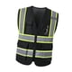 thumbnail image 5 of Chaleco De Trabajo Reflectante De Alta Visibilidad Para Contratistas, Talla XXL, Color Negro, 5 of 5
