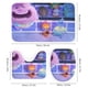 thumbnail image 3 of Elemental-theme 4-Piece Shower Curtain Set with Rugs, Waterproof Bathroom Decor Set Includes Bath Mat, U-Shaped Rug, Toilet Lid Cover and Curtain with Hooks, 3 of 6
