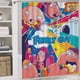 thumbnail image 5 of Padre de familia-theme 4-Piece Shower Curtain Set with Rugs, Waterproof Bathroom Decor Set Includes Bath Mat, U-Shaped Rug, Toilet Lid Cover and Curtain with Hooks, 5 of 6