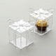 thumbnail image 1 of Paquete de 12 | Cajas de regalo transparentes para fiestas, recipientes para dulces y golosinas - 7,6 cm, 1 of 5