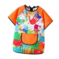 Bothyi - Kids Art Smock Pintura Delantal De La Pintura Del Delantero Del Delantero Para Dibujar A Casa Orange Xl