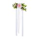 thumbnail image 5 of Respaldo De Silla De Boda Con Flores Artificiales Para Celebraciones Navideñas, Banquetes, Color Rosa, 5 of 5