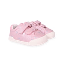 Pillin - Zapatilla Ergo Bebé Niña Corazones Con Velcro Rosado Oscuro