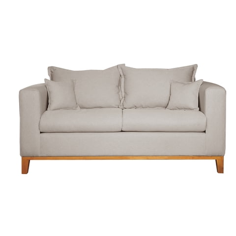 Colbox - Sofá Maserati 2 Cuerpos Tela Beige