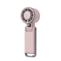 Xusx111 - Ventilador Portátil De Mano Turbo Con Refrigeración De Hielo, Batería Recargable De 5 Velocidades Plegable 2 En 1 Mini Ventilador, Ventilador De Escritorio, Ventiladores Personales Silencios