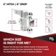 thumbnail image 5 of Enganche de remolque Weigh Safe caída de 15 cm 2,5 pulg. cromo, 5 of 7