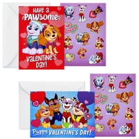 Paquete De 24 Tarjetas De San Valentín Hallmark Paw Patrol Kids