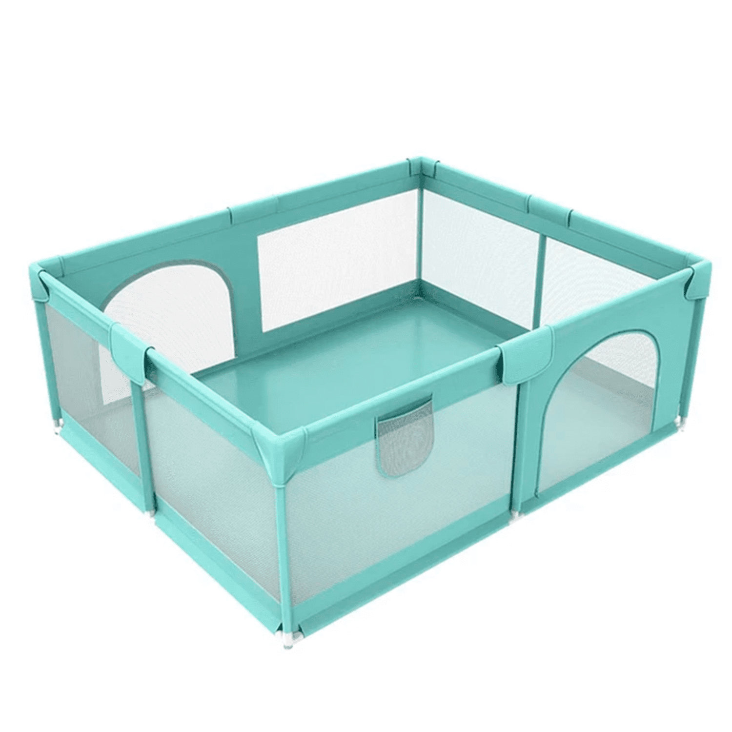 Mundo Online - Corral De Seguridad Bebe Rectangular 180 Cm Celeste