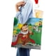 thumbnail image 4 of Curious George Monkey Bolso de tela con estampado de lienzo para mujer, bolsa de compras reutilizable y estética, con cremallera interior, regalo para mujer,40*40cm., 4 of 6