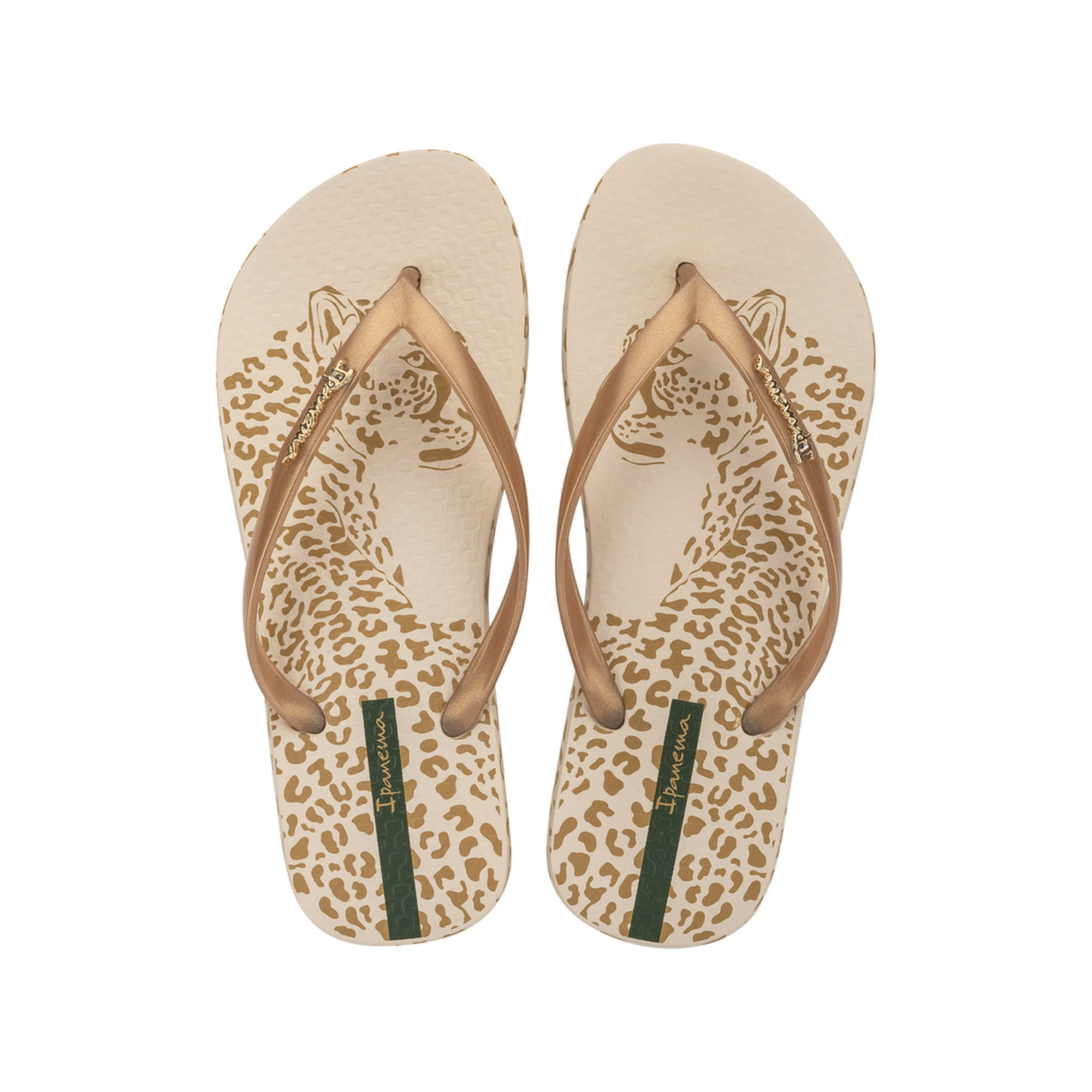 Sandalia Mujer Beige/oro Animal Chic Ipanema