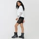 thumbnail image 4 of Calza Mujer Biker Encaje Negro Corona, 4 of 5