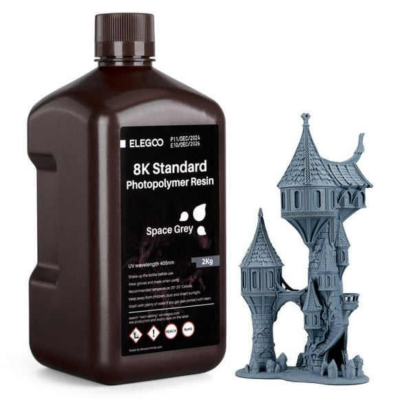 Resina ELEGOO 8K Estándar 2 kg para Saturn LCD
