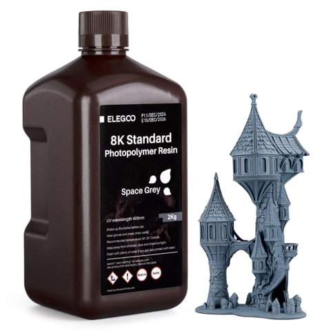 Resina Elegoo 8K Estándar 2 Kg Para Saturn Lcd